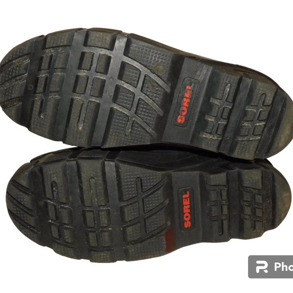 Sorel Red & Black Flurry Snow Boots Size 7 - Picture 9 of 9